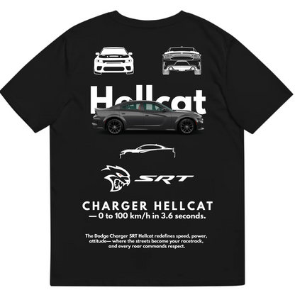 Hellcat Charger Tshirt 100% Cotton